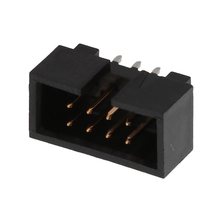 Molex Board Connector, 8 Contact(S), 2 Row(S), Male, Straight, 0.1 Inch Pitch, Solder Terminal, Guide 702460801